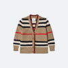 Stripe Cashmere Cardigan